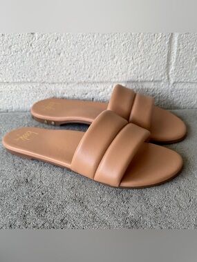 BEEK Sugarbird Beach Leather Slide Sandal Size 9
